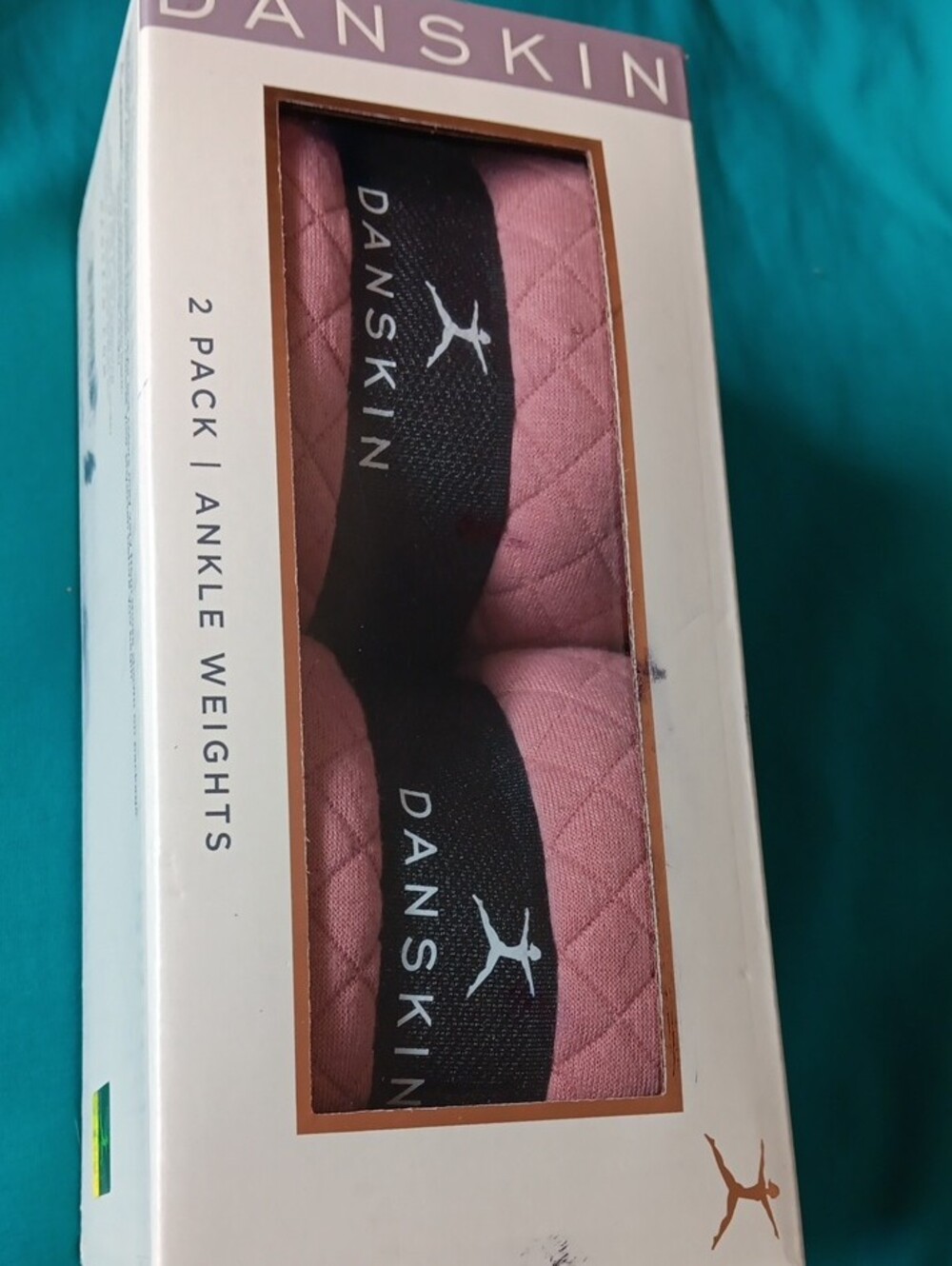 Danskin Quilted Pink Ankle Weights - 2 Pack